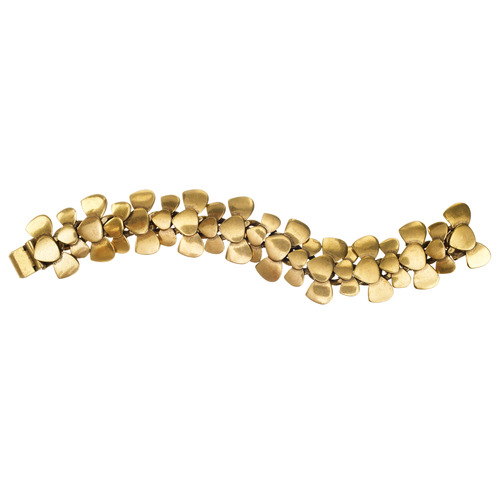 Metal Tear Drop Flex Bracelet on a white background