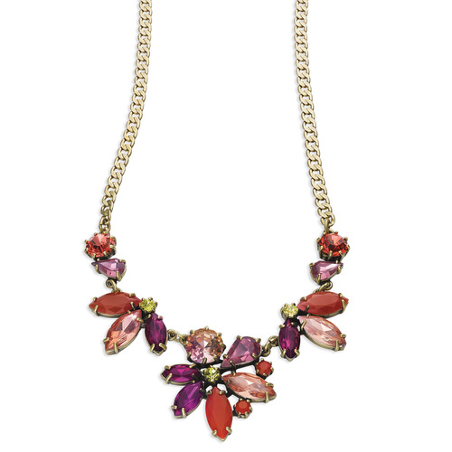 Color Burst Collar Necklace on a white background